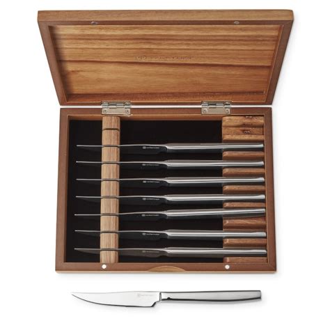 wüsthof stainless-steel 8-piece steak knife box set|wusthof 8 inch steak knife.